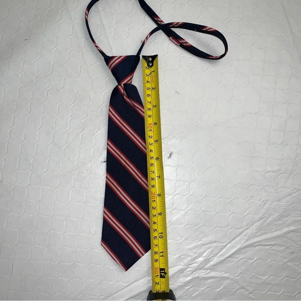 Canterbury navy red white easy zipper tie